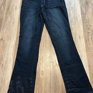 Vintage Dark Blue Women's Flare Jeans